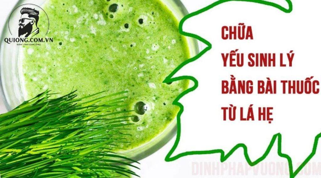 Lá hẹ chữa nhiều bệnh sinh lý ở nam giới